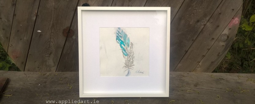 feather painting dublin artist painting order www.appliedart.ie klaudia pawlowska dublin ireland
