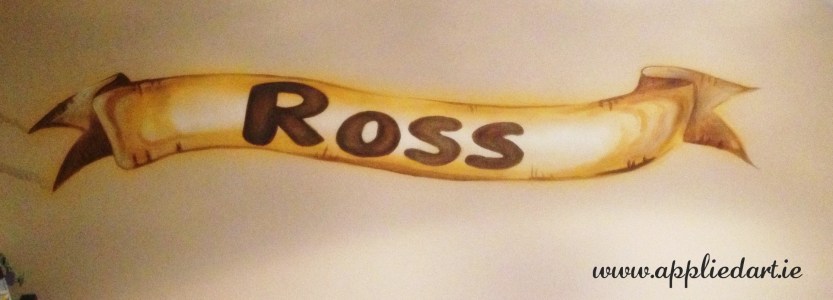 banner kids murals ireland banner name paintin wall decoration mural artis dublin www.appliedart.ie klaudia pawlowska artist