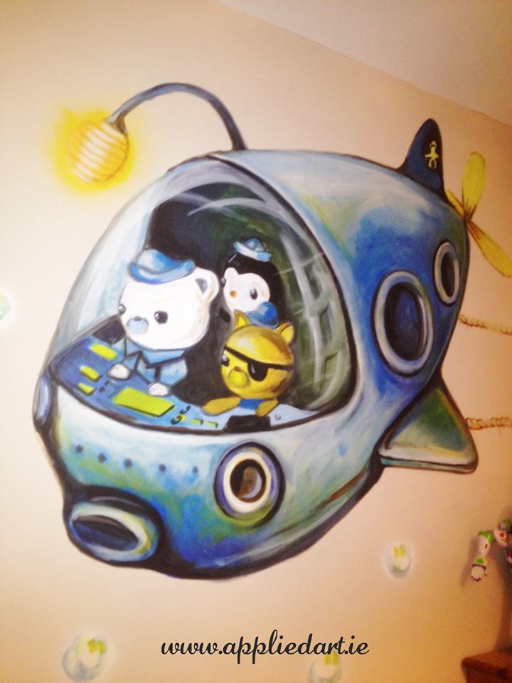 kids murals ireland banner name paintin wall decoration mural artis dublin www.appliedart.ie klaudia pawlowska artist dublin ireland