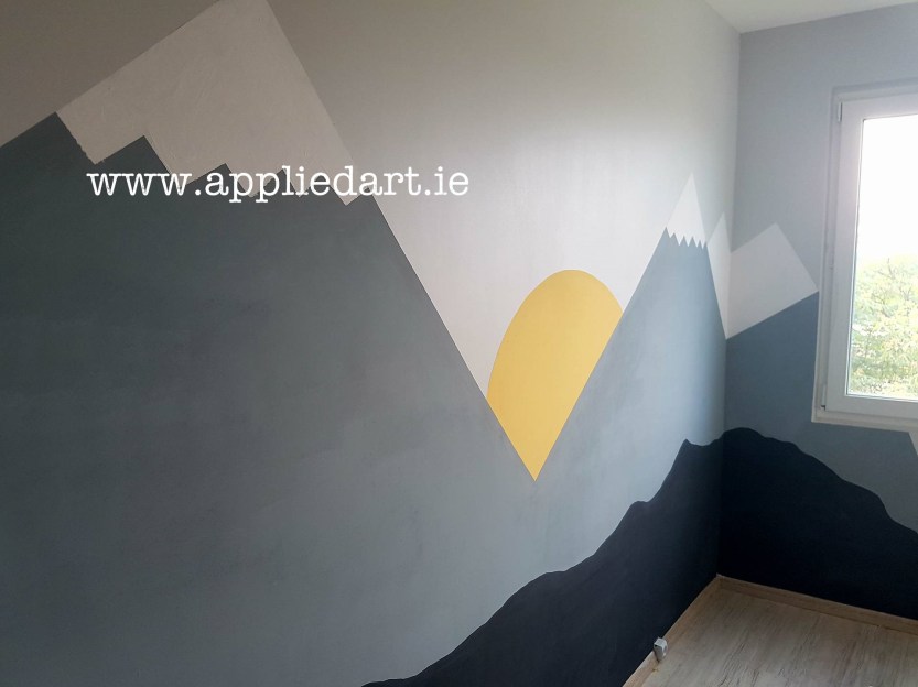 Modern Mural Dublin Ireland Artist Wall Paintings Klaudia Pawlowska Byrne appliedart.ie