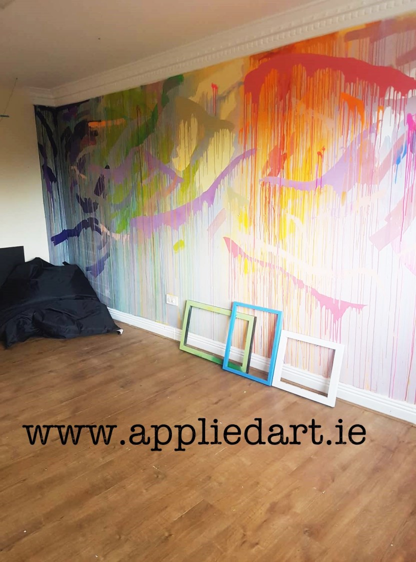 klaudia byrne artist dubkin 2 ireland commision paintings murals splat splat graffitti style my creche mural irelnad dublin tree