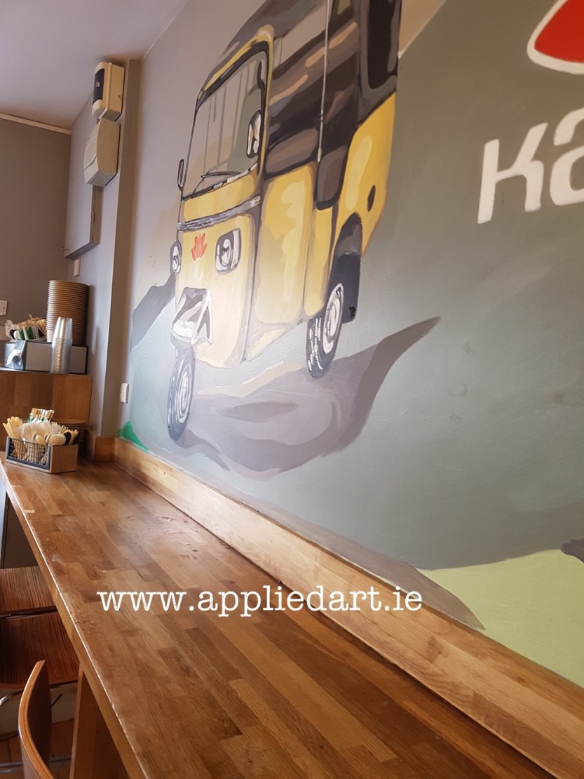 a Kanum mural hand painted art klaudia byrne appliedart.ie painted modern art for the restaurant branding dublin artist comission comission art ireland muralist paintings wall branding original art restaura (85)