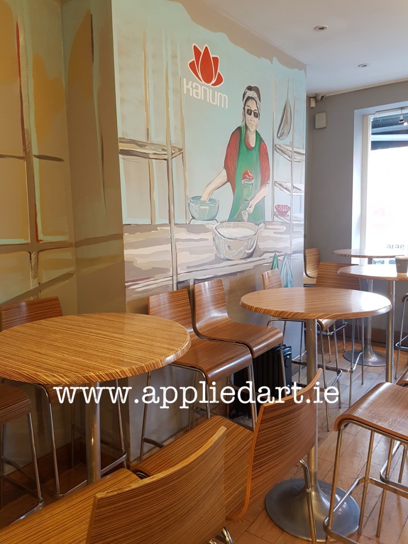 a Kanum mural hand painted art klaudia byrne appliedart.ie painted modern art for the restaurant branding dublin artist comission comission art ireland muralist paintings wall branding original art restaura (58)
